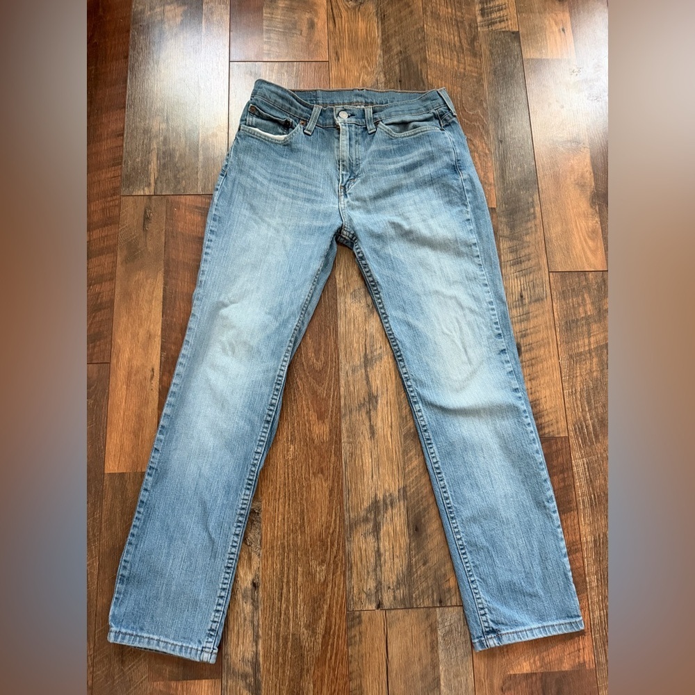 Levi's 514 Straight Fit water-less Jeans Men's 29x30 Blue Denim light Wash